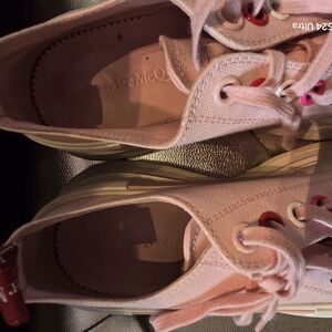 Alexander McQueen Pink Sneakers with Breathable Design
